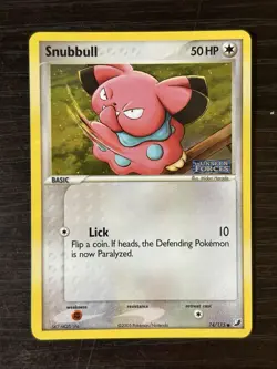 Pokemon TCG Snubbull 74/115 EX Unseen Forces Reverse Holo Stamped 2005 NM - Image 5