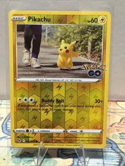 Pikachu 027/078 Pokemon GO Reverse Holo - Image 1