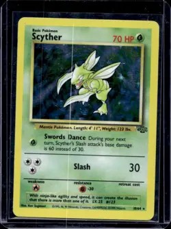 1999 Pokemon Jungle Scyther Holo #10/64 - Image 1