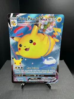 Pokemon TCG SWSH Celebrations Flying Pikachu VMAX 007/025 Ultra Rare Holo NM! - Image 1