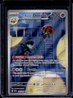 2025 Pokemon Destined Rivals Team Rocket's Orbeetle #198/182 - Image 1