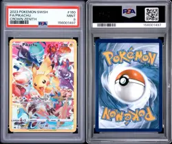2023 Pokemon Pikachu #160 SWSH: Crown Zenith Secret Rare PSA 9 Mint - Image 3