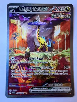 Pokemon Raging Bolt ex 208/162 SV05: Temporal Forces Holo Pack Fresh Mint - Image 1