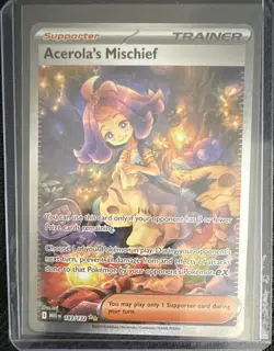 Acerola's Mischief 183/132 ME01 Mega Evolution Secret Rare Full Art Holo English - Image 1