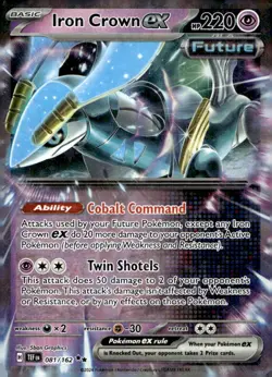 Iron Crown ex 081/162 Double Rare Temporal Forces Pokemon Near Mint - Image 1