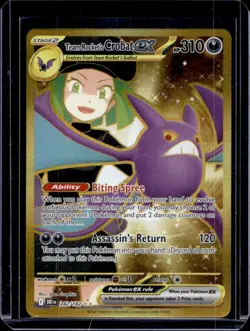 2025 Pokemon Destined Rivals Team Rocket's Crobat ex #242/182 - Image 1