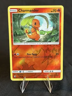 Charmander - 1/70 - Common - Reverse Holo LP, English Pokemon Dragon Majesty - Image 1