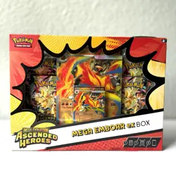 Pokemon TCG Mega Evolution Ascended Heroes Mega Emboar ex Promo Holo (4) - Image 1
