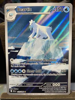 Pokemon Beartic TCG Illustration Rare Holo Black Bolt 110/086 - Image 1