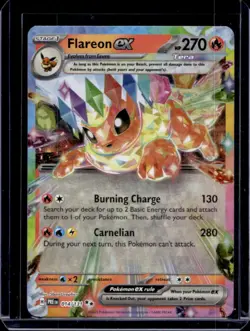 2025 Pokemon Prismatic Evolutions Flareon ex #014/131 - Image 1