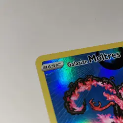 Pokemon Galarian Moltres SWSH284 SWSH Promo Holo English 2023 LP- REVIEW PHOTOS - Image 4
