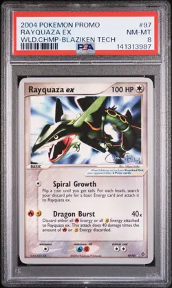 PSA 8 Rayquaza ex World Championships Deck 2004 Chris Fulop Promo Pokemon TCG - Image 1