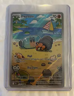 Pokemon TCG Dwebble Holo Illustration Rare 129/086 Sv: Black Bolt HP70 English - Image 1
