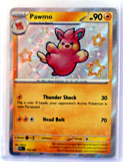 Pokemon 'Pawmo' 143/091 Stage 1 Trading Card 2024 - Image 1