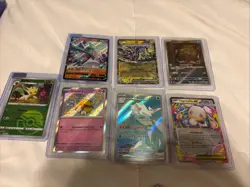 pokemon cards - Mixed lot of 7 Cards As Seen In Pics NM Art Rare, Ex, IR, Etc - Image 1