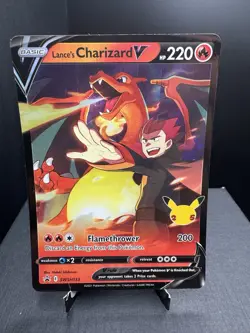 Pokemon TCG SWSH Celebrations Lances Charizard V SWSH133 Black Star Promo NM! - Image 1