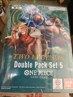 Display 8x One Piece Double Pack Set DP-05 OP-08 ENG BANDAI CARD GAME - Image 1