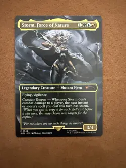 Storm, Force of Nature #1742 Secret Lair Drop Mythic Borderless MTG Card Regular - Image 1