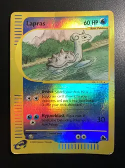 Pokemon Card-Lapras-Skyridge-71/144-HoloReverse-ENG- Poor - Image 1