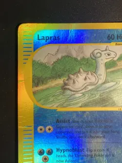 Pokemon Card-Lapras-Skyridge-71/144-HoloReverse-ENG- Poor - Image 3
