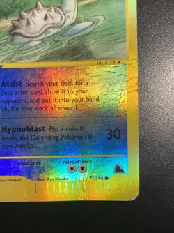 Pokemon Card-Lapras-Skyridge-71/144-HoloReverse-ENG- Poor - Image 5