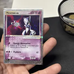 Pokemon Mewtwo ex 101/109 EX Ruby & Sapphire Holo Rare 100 HP Psychic Card - Image 3