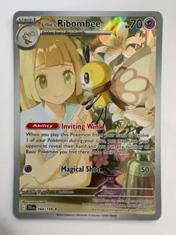 Pokemon TCG Lillie's Ribombee Card Journey Together Illustration, 164/159 NM - Image 2