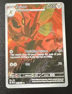 Scizor 205/197 Holo Illustration Rare Obsidian Flames Pokemon Card | a15 - Image 1