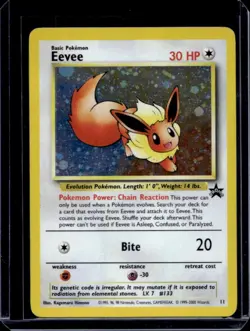 1999 Pokemon Wizards Black Star Promos Eevee #11 - Image 1
