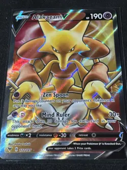 Alakazam V - 172/185 - Pokemon Vivid Voltage Sword & Shield Full Art Card NM - Image 1