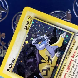 Raikou HOLO Neo Revelation Set (2001) Vintage Pokemon Card MP + - Image 3