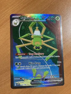 Spidops ex 243/198 Full Art Ultra Rare Scarlet Violet Pokemon Card NM Fast Ship - Image 1