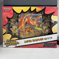 Pokemon TCG Mega Emboar ex Ascended Heroes Box Sealed NEW English 4 Packs 🔥 - Image 1