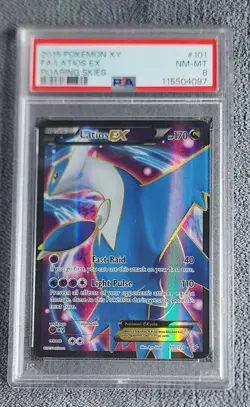 Latios EX #101 2015 Pokemon Xy Roaring Skies PSA 8 - Image 1