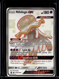 2019 Pokemon SM Hidden Fates Nihilego GX Shiny Vault #SV62/SV94 - Image 1