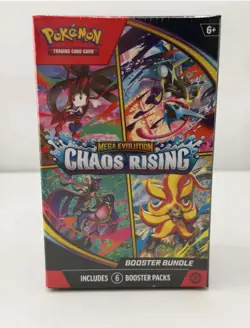 Pokemon TCG Mega Evolution—Chaos Rising Booster Bundle Box 6 Packs English - Image 1