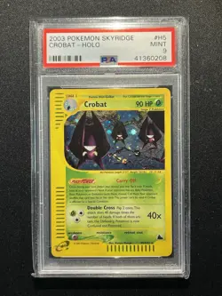 2003 POKEMON SKYRIDGE #H5 CROBAT-HOLO PSA 9 - Image 1