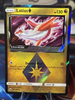 Pokemon 2018 S&M Celestial Storm Latias 107/168 Prism & Latios 108/168 Prism NM - Image 2