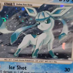 Glaceon Lv.46 20/100 Majestic Dawn Holo Rare 90 HP EN 2008 Pokemon TCG - Image 3