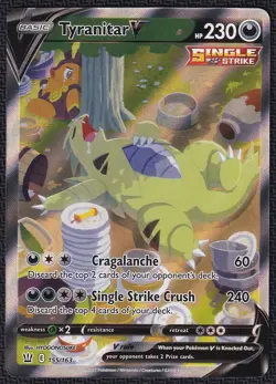 Pokemon Tyranitar V 155/163 Alt Art Battle Styles - Image 1