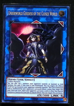 Underworld Goddess of the Closed World RA02-EN045 Super Rare 1st Edition Yugioh - Image 1