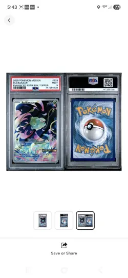 PSA 9 2025 POKEMON MEGA EVOLUTION 133 BULBASAUR STAMPED TOPPER PROMO - Image 3