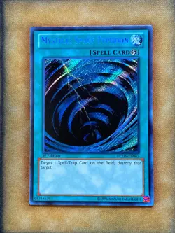 Yugioh Mystical Space Typhoon LCYW-EN062 Secret Rare 1st Ed NM - Image 1