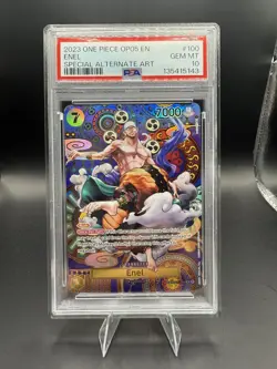 Enel OP05-100 Special Alternate Art One Piece PSA 10 - Image 1