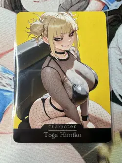 Toga Himiko My Hero Academia Goddess Story Waifu Anime Custom Card - Image 1