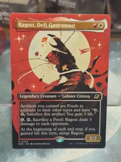 R 0300 Ragost, Deft Gastronaut Triumphant BORDERLESS Edge of Eternities MTG Card - Image 1