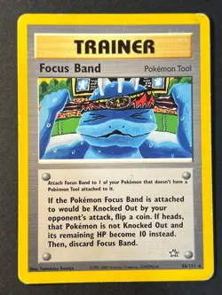 Focus Band 86/111 Neo Genesis Rare - WOTC - Pokemon Card HP - Image 1