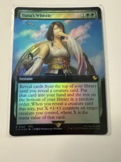 Yuna's Whistle (Extended Art) (FOIL) ✅ Final Fantasy ✅ Magic The Gathering (mtg) - Image 1