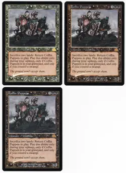 Coffin Puppets x3 3x 2000 Prophecy FOIL Black Rare Creature MTG NM AZ1 - Image 1