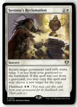 Sevinne's Reclamation 55 Rare Commander Masters Magic: The Gathering Near Mint - Image 1